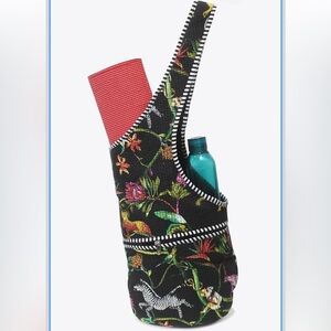 Yoga Mat Bag - Sling Yoga Tote w/Large Side Pocket + Zipper Pocke